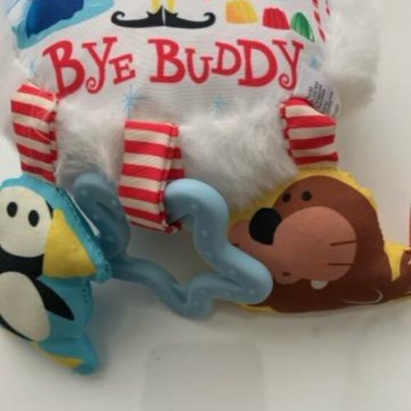 Buddy Elf Christmas Baby Activity Toy Rattle Crinkle Teether, Clip on the Go - Picture 2 of 5